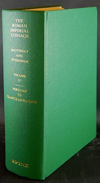Mattingly, Sydenham - The Roman Imperial Coinage- Vol. IV Pertinax to Uran..