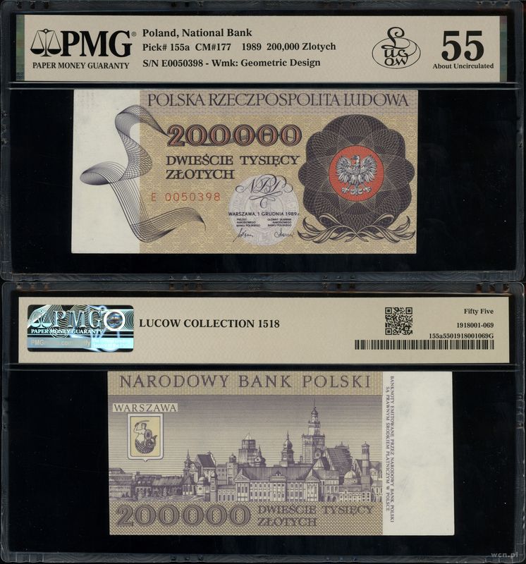 Polska, 200.000 złotych, 1.12.1989