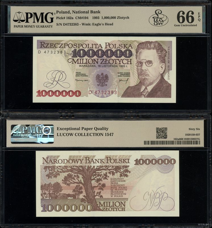 Polska, 1.000.000 złotych, 16.11.1993