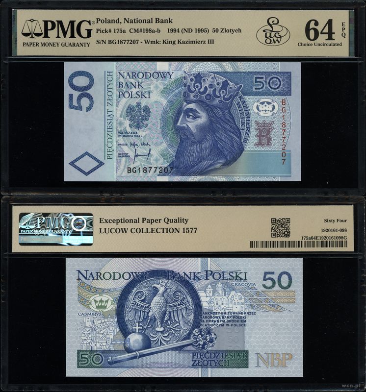 Polska, 50 złotych, 25.03.1994