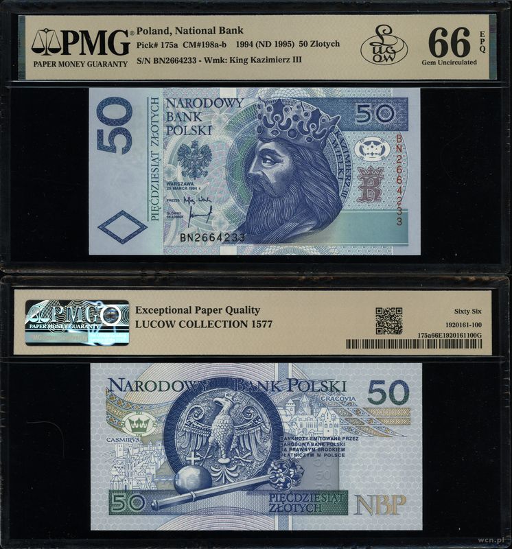 Polska, 50 złotych, 25.03.1994