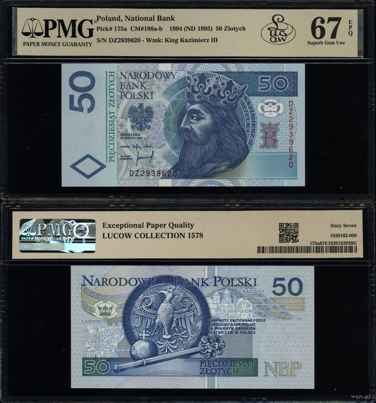 Polska, 50 złotych, 25.03.1994