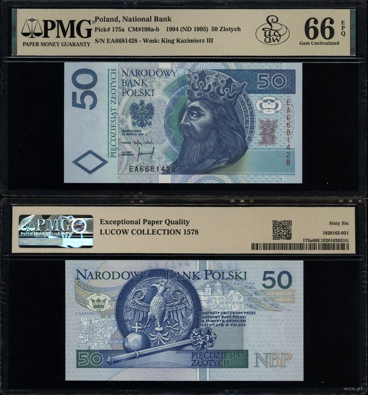 Polska, 50 złotych, 25.03.1994