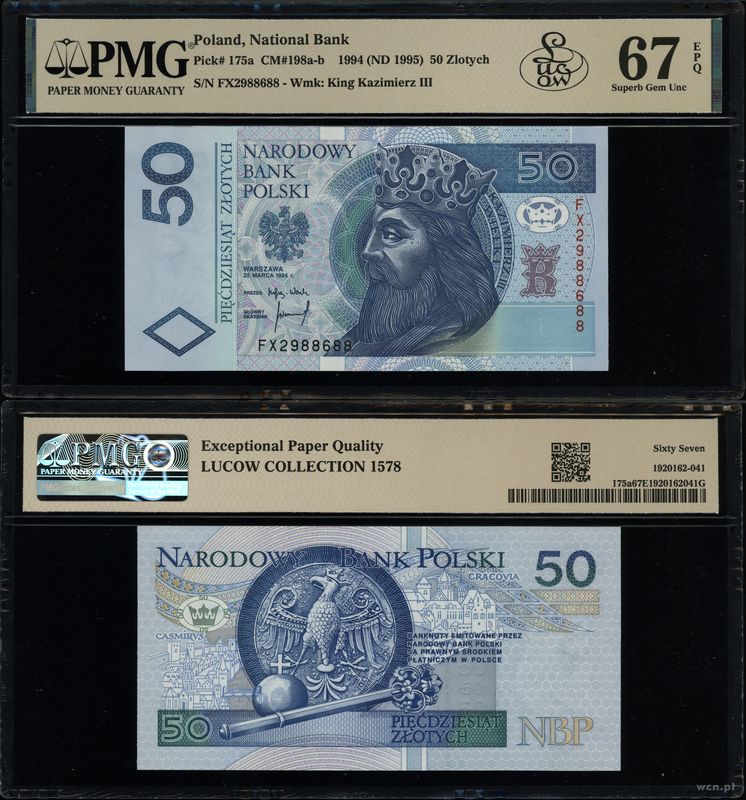 Polska, 50 złotych, 25.03.1994