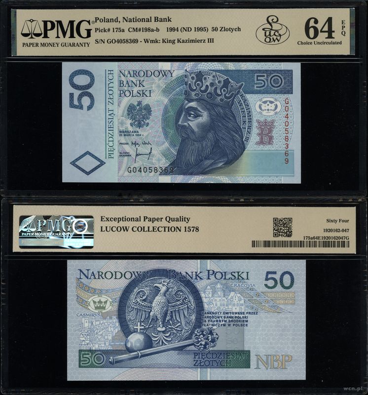 Polska, 50 złotych, 25.03.1994