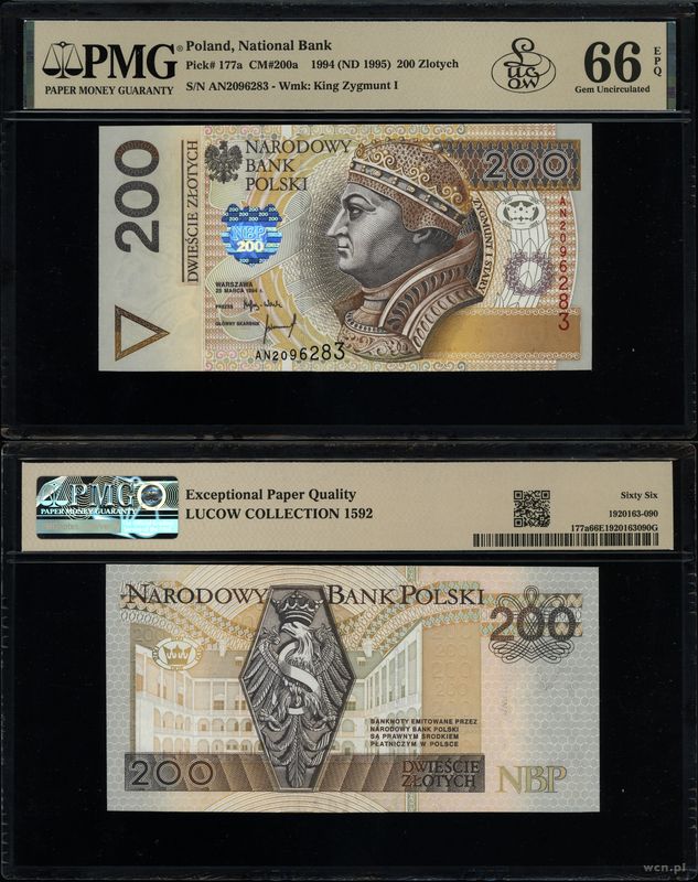 Polska, 200 złotych, 25.03.1994