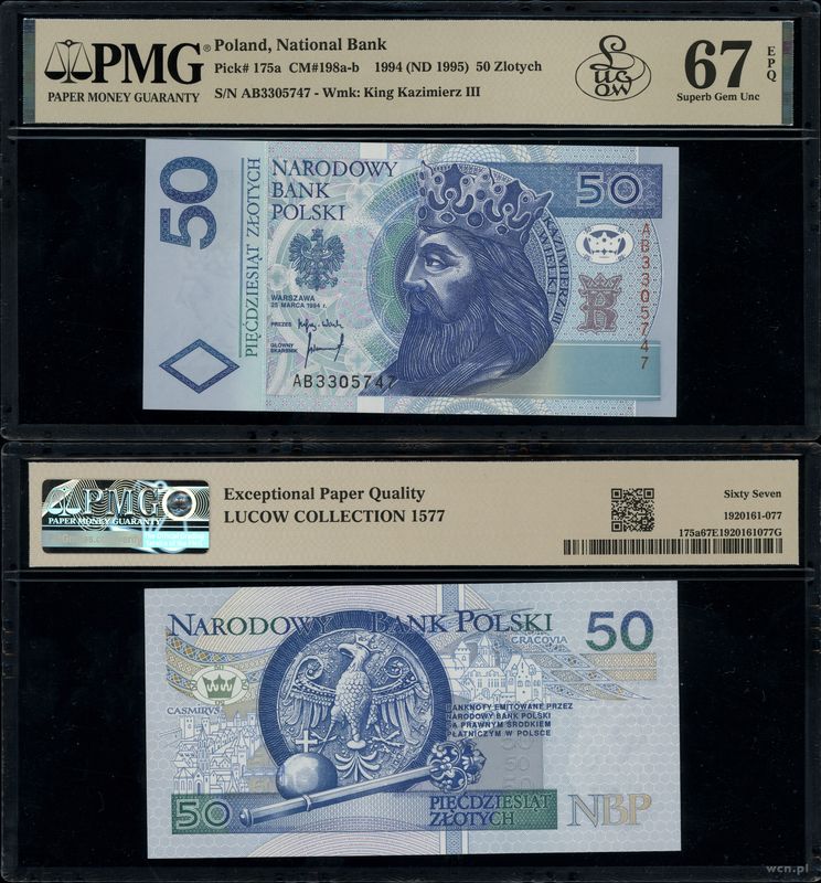 Polska, 50 złotych, 25.03.1994