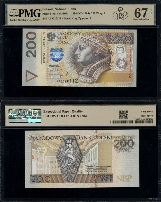 Polska, 200 złotych, 25.03.1994