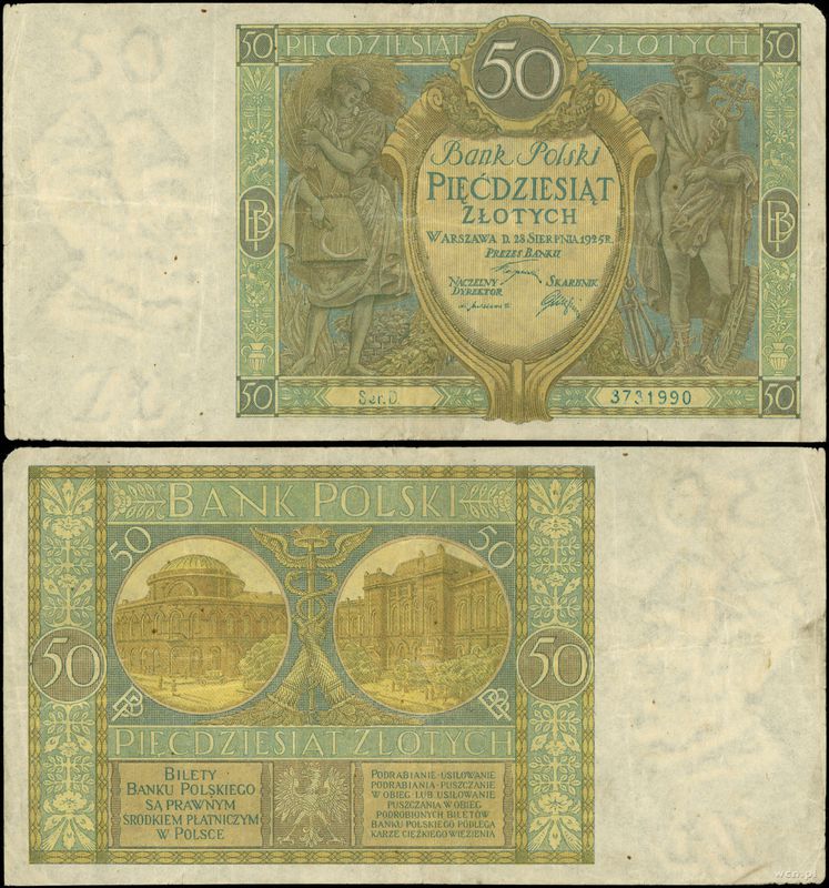 Polska, 50 złotych, 28.08.1925