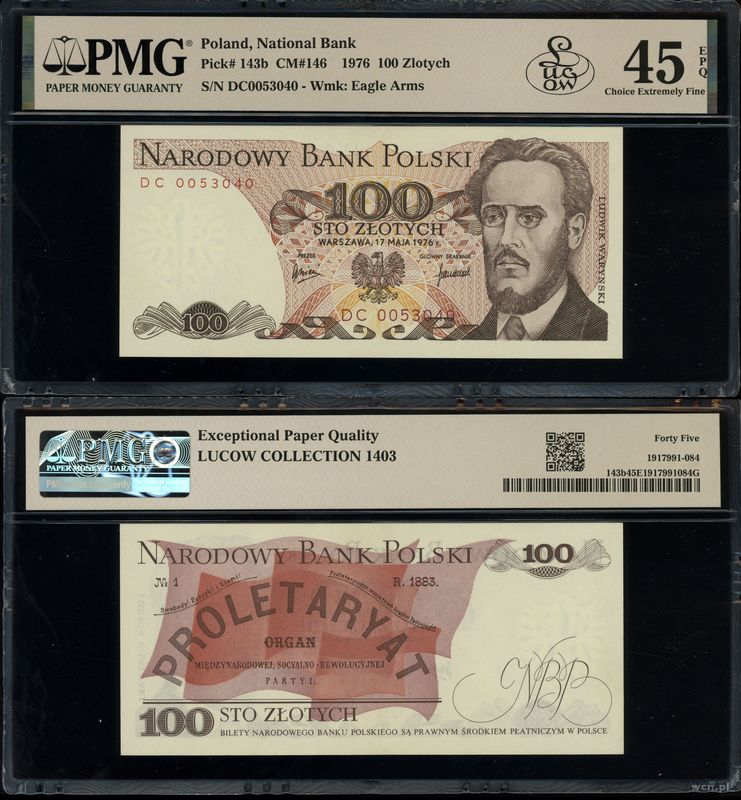 Polska, 100 złotych, 17.05.1976