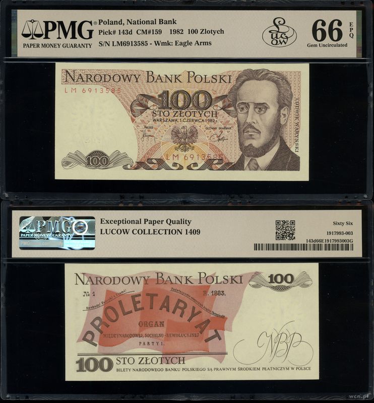Polska, 100 złotych, 1.06.1982