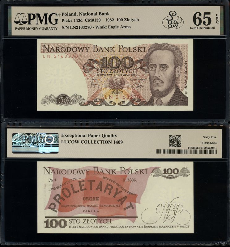 Polska, 100 złotych, 1.06.1982