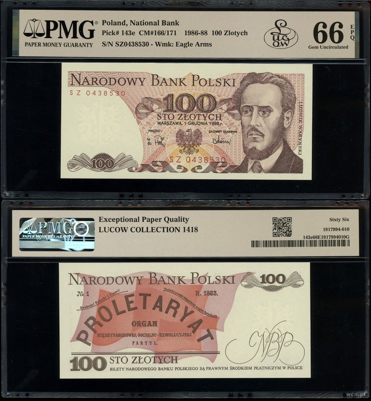 Polska, 100 złotych, 1.12.1988