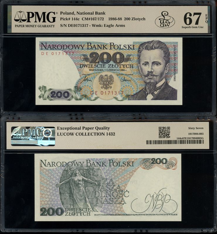 Polska, 200 złotych, 1.06.1986