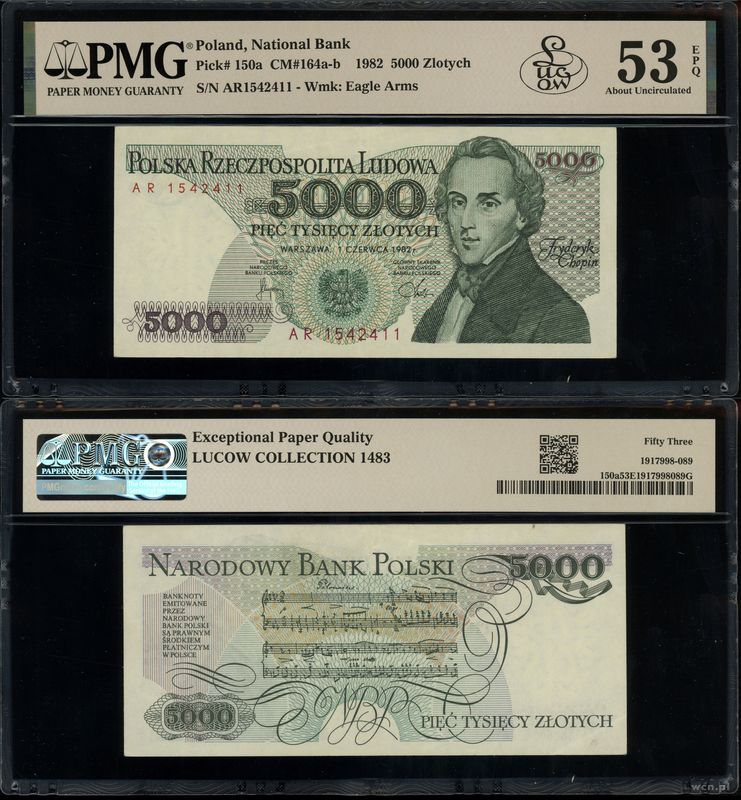 Polska, 5.000 złotych, 1.06.1982