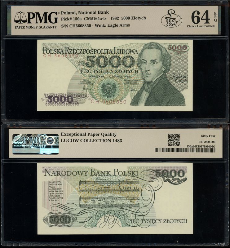 Polska, 5.000 złotych, 1.06.1982