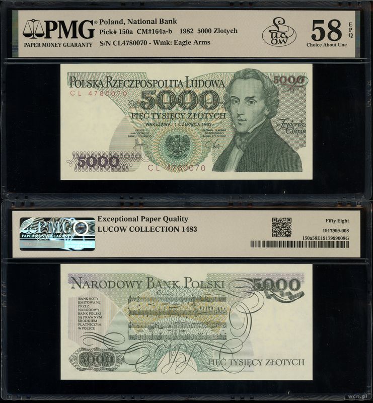 Polska, 5.000 złotych, 1.06.1982