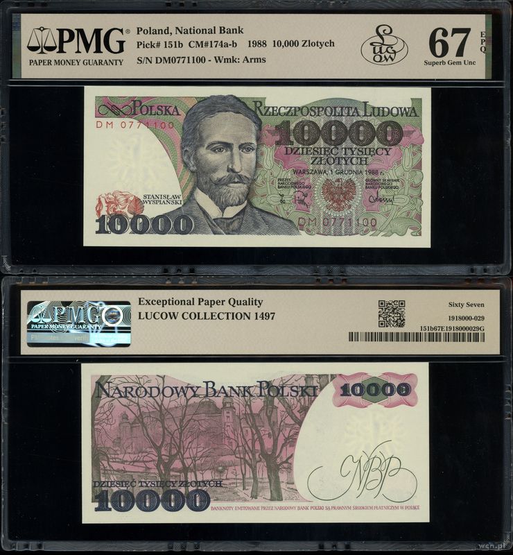 Polska, 10.000 złotych, 1.12.1988
