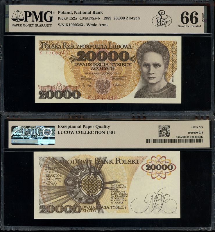 Polska, 20.000 złotych, 1.02.1989