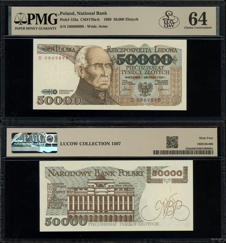 Polska, 50.000 złotych, 1.12.1989