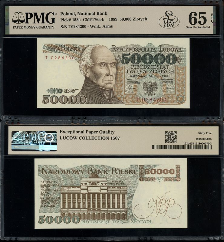 Polska, 50.000 złotych, 1.12.1989