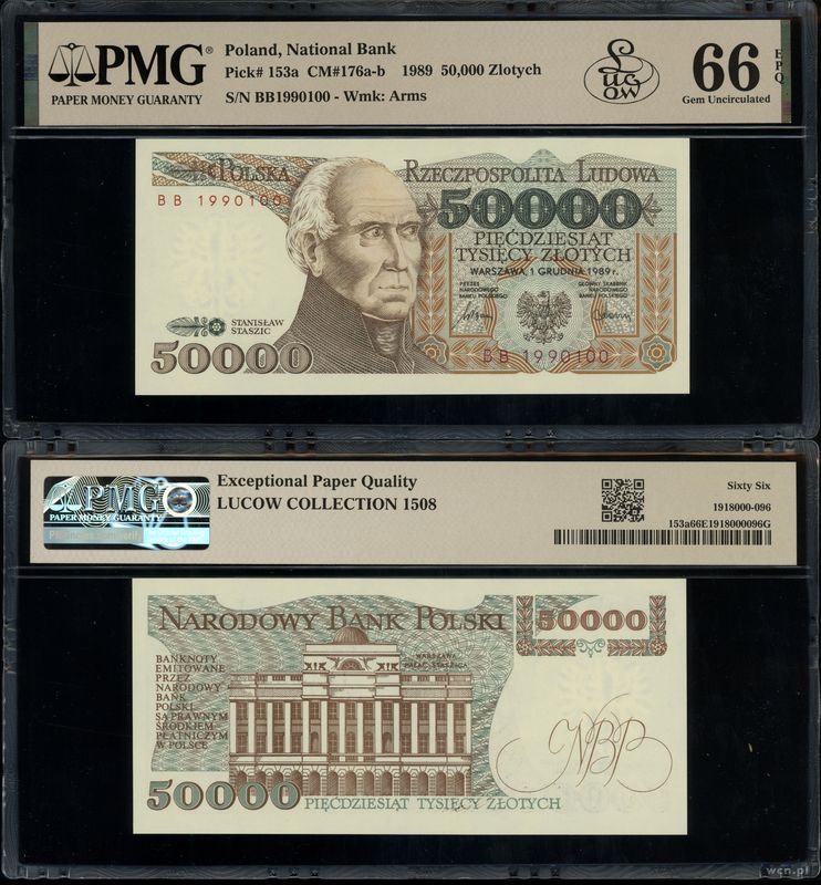 Polska, 50.000 złotych, 1.12.1989