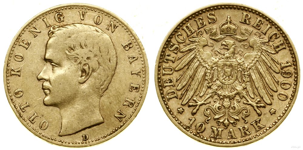 Niemcy, 10 marek, 1900 D