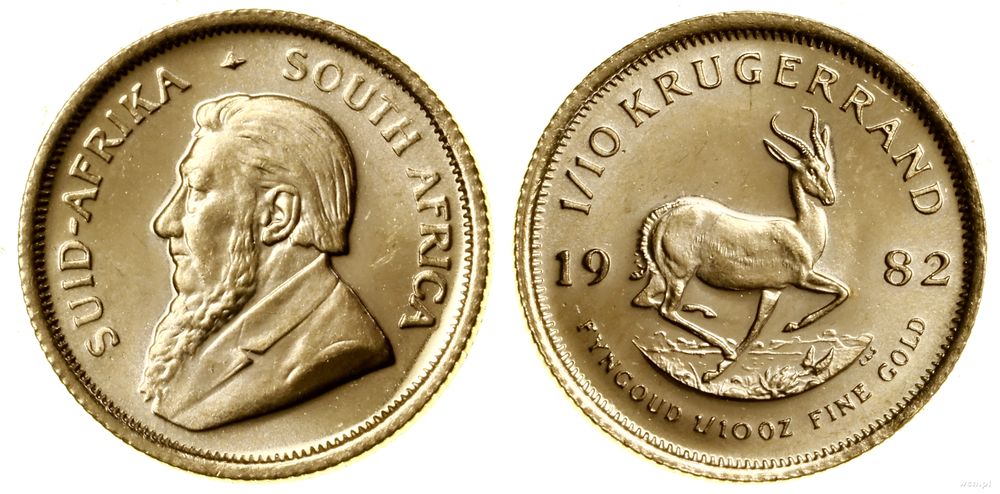 Republika Południowej Afryki, 1/10 krugerranda = 1/10 uncji, 1982