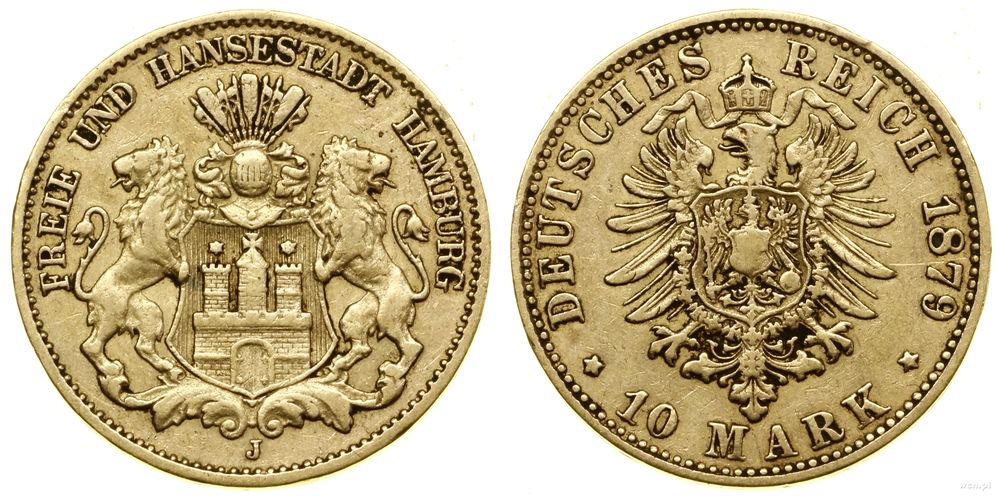 Niemcy, 10 marek, 1879 J