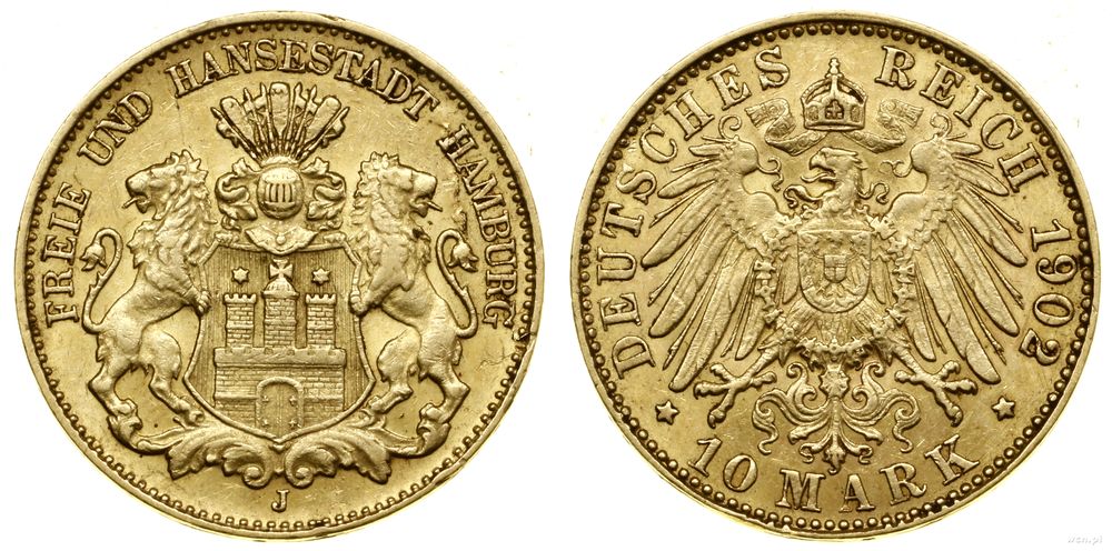 Niemcy, 10 marek, 1902 J