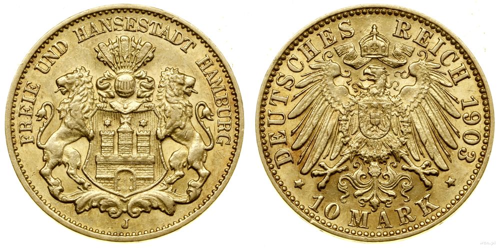 Niemcy, 10 marek, 1903 J