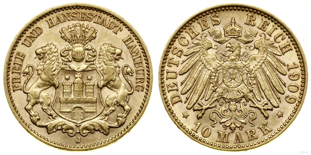 Niemcy, 10 marek, 1909 J