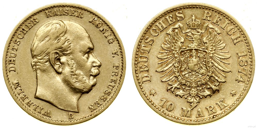 Niemcy, 10 marek, 1874 B