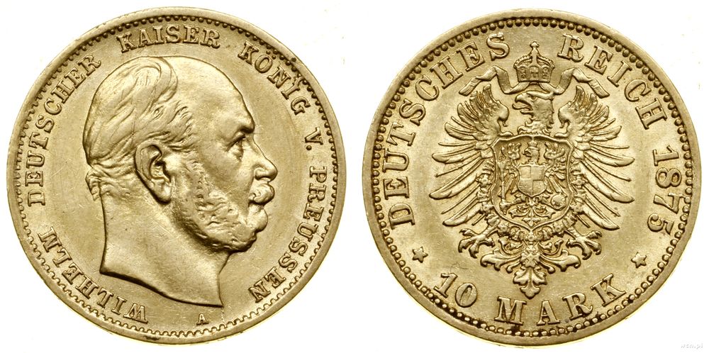 Niemcy, 10 marek, 1875 A