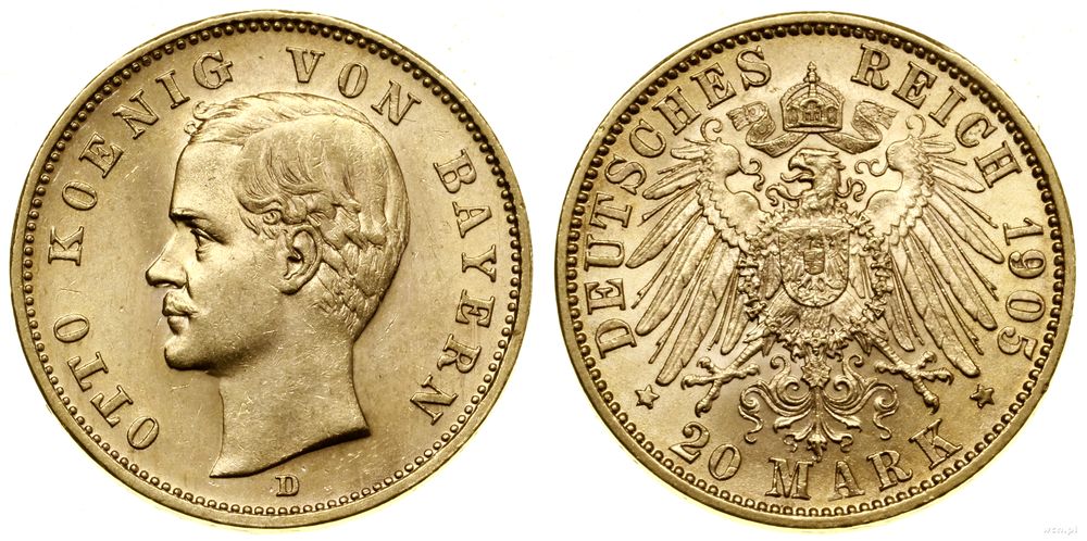 Niemcy, 20 marek, 1905 D