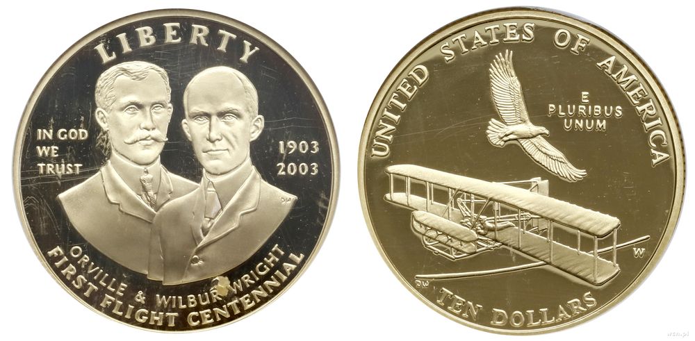 Stany Zjednoczone Ameryki (USA), 10 dolarów, 2003 W