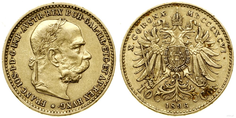 Austria, 10 koron, 1896