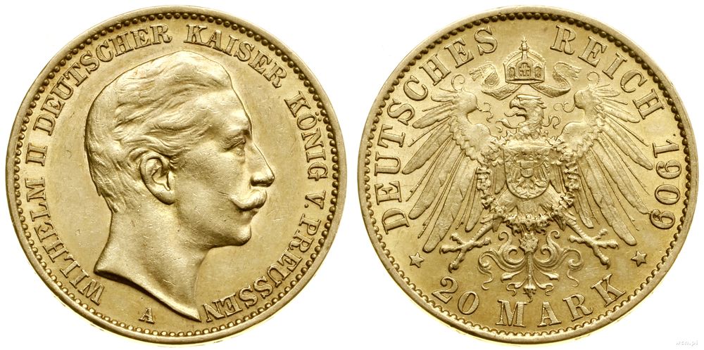 Niemcy, 20 marek, 1909 A