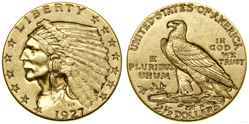 Stany Zjednoczone Ameryki (USA), 2 1/2 dolara, 1927