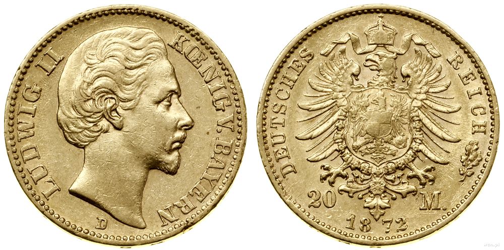 Niemcy, 20 marek, 1872 D