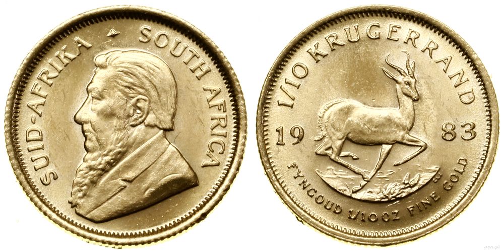 Republika Południowej Afryki, 1/10 krugerranda = 1/10 uncji, 1983