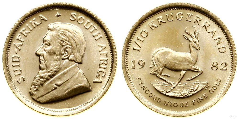 Republika Południowej Afryki, 1/10 krugerranda = 1/10 uncji, 1982