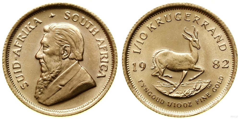 Republika Południowej Afryki, 1/10 krugerranda = 1/10 uncji, 1982