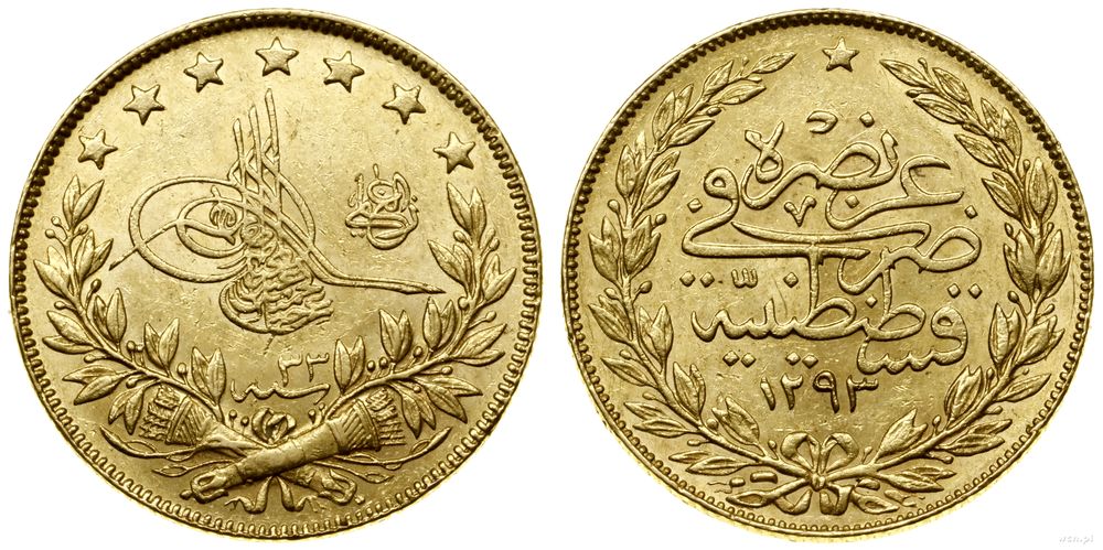 Turcja, 100 kurush, AH1293+33 (1907)