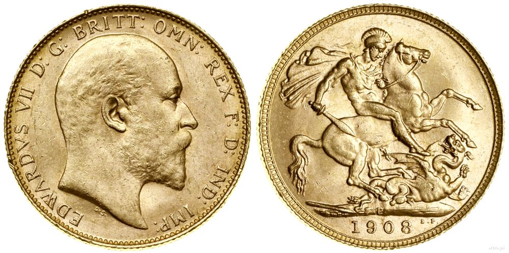 Australia, 1 funt (1 sovereign), 1908 P