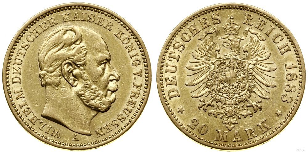 Niemcy, 20 marek, 1883 A