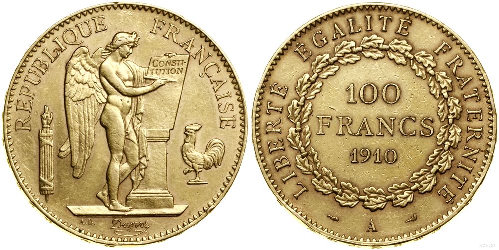 Francja, 100 franków, 1910 A
