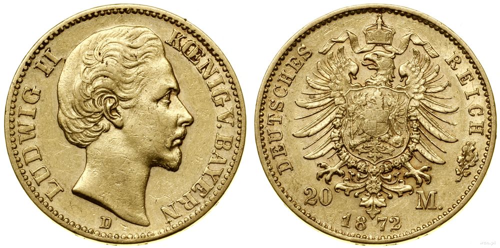 Niemcy, 20 marek, 1872 D