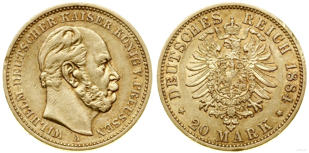 Niemcy, 20 marek, 1884 A