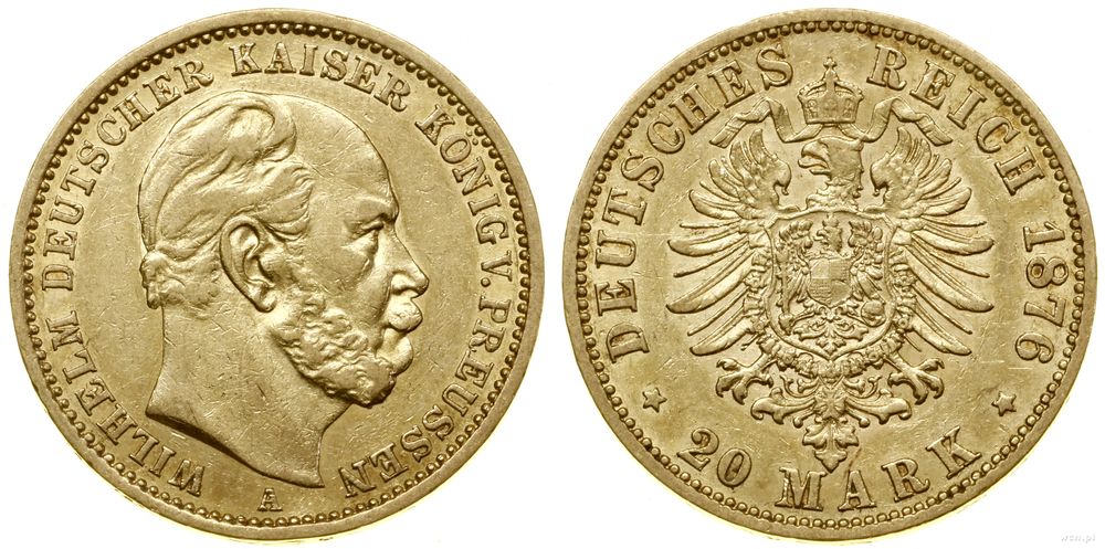 Niemcy, 20 marek, 1876 A